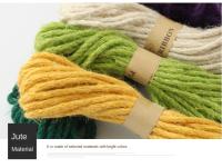 Cuerda De Lino Colorida Y Gruesa De 10m/6mm Para Artesanía DIY Y Decoración De Bolsos Con Cordón Para Sujeción Accesorios Incluidos - details 9