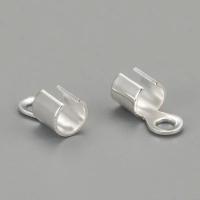 50pc Terminales De Enrollado Plomadas De Cobre Plateadas 10x5x3mm Agujero: 2mm Diámetro Interno: 3mm Para Joyería Y Componentes De Encanto - details 4
