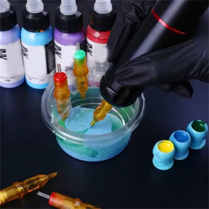 20pcs/box Copas De Enjuague Para Tatuaje Resistente a Fugas Limpieza Profesional De Tinta Cuchillas De Tinta Para Blending Rinsing Diluyendo Y Secando - 1