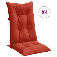 vidaXL Cojines silla respaldo alto 4 uds tela 120x50x7 cm Color Antracita melange,  Gris claro melange,  Gris oscuro melange y mas Cojín Decorativo de Asiento Cojines de muebles de salon - details 4