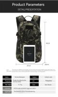 Rilistart-mochila táctica de viaje para hombre, morral deportivo de 20l para senderismo y exteriores - details 2