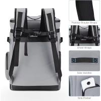 MOV-Mochila Grande impermeable y aislante para el frío, a prueba de fugas, para acampar, Playa, pesca, picnic, Viajes al Aire Libre, 30 L，Clavos para esterilla de picnic, compartimento superior isotérmico, compartimento para cubiertos, bandolera - details 2
