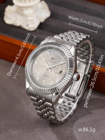 Reloj De Pulsera De Lujo Para Negocios Para Hombres Acero Inoxidable Cuarzo Movimiento Reloj Cronógrafo Casual Regalo De Vacaciones Para Parejas - details 0