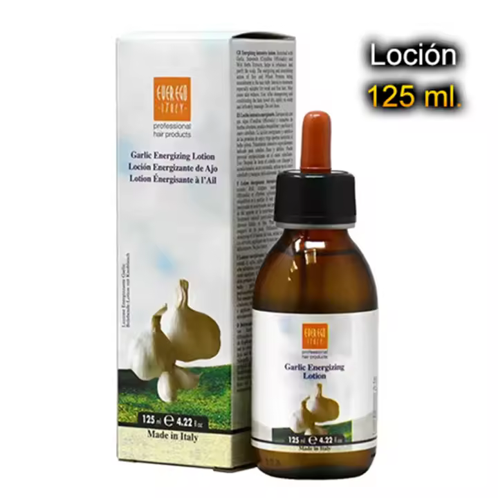 Pack 1 - Loción Regeneradora al Ajo 125 ml. Para cabellos tratados químicamente y sometidos a coloración, decoloración, alisado y permanentes. Ever Ego - Alterego - Everego. - 1