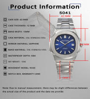 Reloj Automático Para Hombre Dwayne Campbell Clásico Acero Inoxidable Impermeable Cristal De Zafiro Luminoso Regalo Mejor Para Hombres - details 4