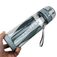 Botella Deportiva De Viaje 500ml Plástica Transparente Y Sellada Para Gimnasio Y Exteriores Botella De Bebida Portátil - details 12