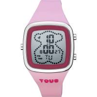 Reloj Tous B-Time digital con correa de silicona rosa con garantía y packaging oficiales de la firma - details 0