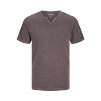 Camiseta con botones hombre Jack & Jones 12164972 manga corta color marrón oscuro - details 0