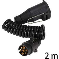 Cables de extensión para el remolque de 2M, Cable de extensión en Espiral para cable de enchufe de Caravana para vehículos - details 0