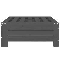 vidaXL Cubierta para base de sombrilla madera maciza de pino gris - details 3