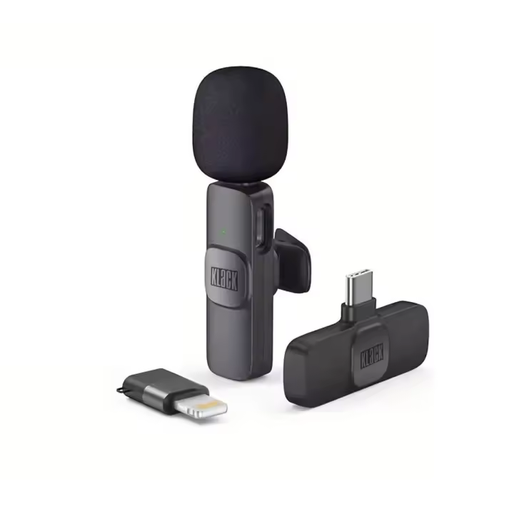 Micrófono  inalámbrico K9, Plug&Play, Compatible iPhone y Tipo-C, 20m, con reducción de ruido - 1