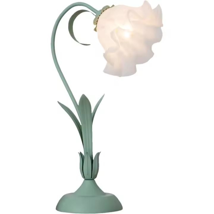 Les Filles Lampe De Chevet Dimmable, Col De Cygne Avec Muguet Acrylique Abat Jour, Pour Lecture, Étude, Chambre à Coucher, Dortoir-Bureau Enfant Vert - 1