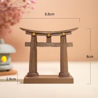 Mini Puerta Torii Japonesa Estilo Shinto Para Jardín Arquitectura Asia Adorno De Casa Miniatura Decoración De Acuario Decoración Chino - details 10
