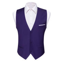 Chaleco De Seda Para Hombre En 20 Colores S-5XL Estilo Formal Sin Mangas Cuello Redondo Ajustado Para Todas Las Estaciones - details 18