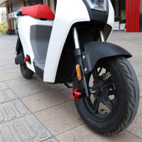 Protector De Caída Para Motocicleta 1Par Protector De Rueda Y Marco Antigolpes Para Manillar Delantero Accesorios Para Mopeds Y Scooters De Aluminio Y Plástico - details 3