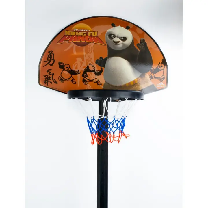 Canasta Baloncesto infantil juvenil Kung Fu Panda (6843) Canasta de baloncesto con base, balón e hinchador. Ligero y fácil de montar. Calidad al mejor precio. De acuerdo a la normativa CE. +3 años - 1