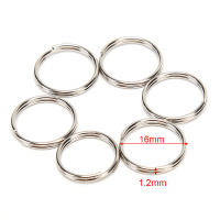 Llavero De Metal En Forma De Círculo Blanco Para DIY 12-23mm Anillo Dividido Accesorios De Porta Llaves Para Joyería Unisex - details 7
