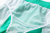 Shorts De Natación Para Hombre Verano Secado Rápido Shorts De Playa Con Bolsillos Laterales Y Encaje Interior Traje De Baño Monochromático - details 16