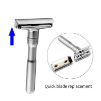 Afeitadora De Seguridad Ajustable YINTAL En Aleación De Zinc Completa Para Hombres Corte Cerca Clásico Doble Borde Raseros - details 3