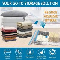 Bolsas de almacenamiento al vacío de 70 x 50 cm - Bolsas reutilizables para guardar ropa con doble cierre y bomba - Paquete de 4 - details 2