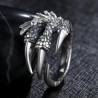 Anillo Ajustable Vintage De Uña Dragón Tibetana Para Hombres Y Mujeres Joyería Punk Estilo Motocicleta Metal Zinc Aleación - details 1