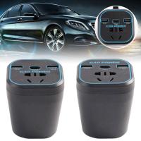Inversor De Potencia Para Coche 12V/24V a 110V/220V Convertidor Con Cargo Rápido Tipo-C Multi-function Enchufe 3.1A - details 7