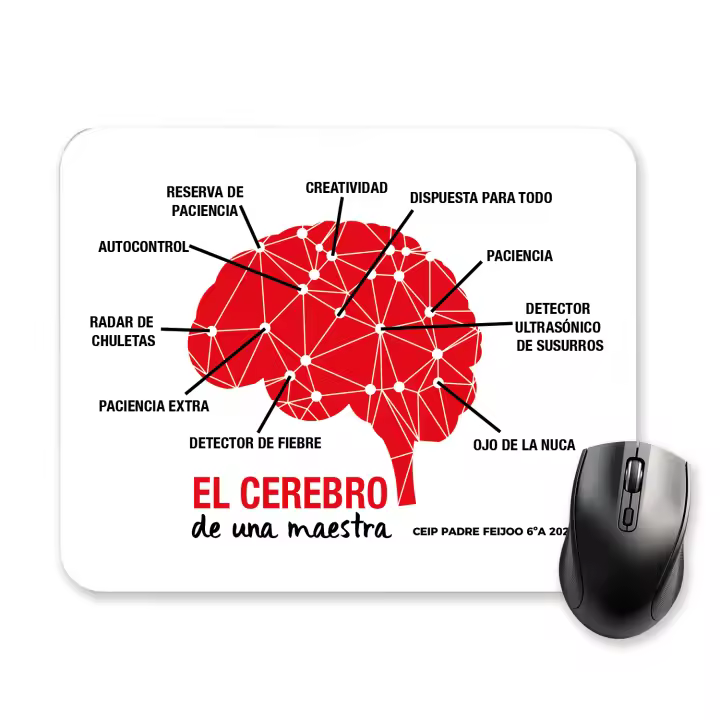 ALFOMBRILLA PERSONALIZADA DE RATÓN 'el Cerebro de una Profe' - 1