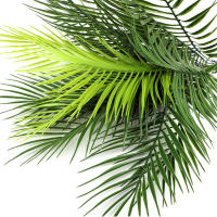 Planta Artificial De Palmera Tropical Con 9 Hojas Verde 20.47 Pulgadas Para Decoración De Jardín Oficina Casa Y Festivales - details 1