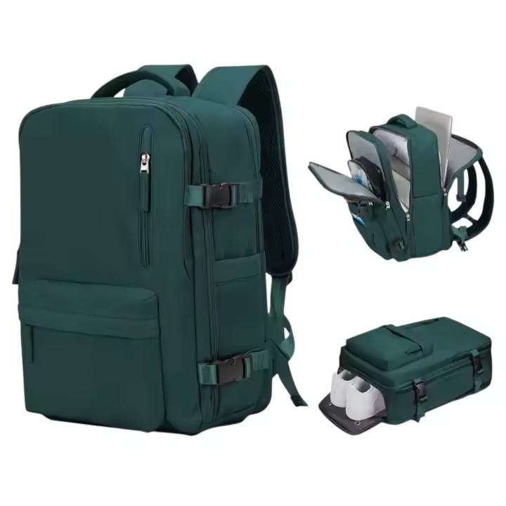 Mochila Viaje Cabina Avion para Vueling, EasyJet, Ryanair 45x32x18 , Mochila Cabina 45x32x18 Maletas De Viaje Cabina Mochilas 45x32x18 Mochila De Viaje Cabina aproximamente de 35L con Orificio De Carga Y Bolsillo Antirrobo.Mochila camping, maletas de viaj - 1