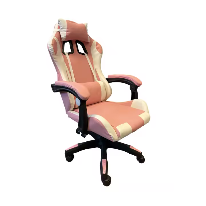 DASCK Silla Gaming, Silla de Oficina con Reposacabezas y Respaldo Ajustable, Ergonómica con Soporte Lumbar, Altura Ajustable - 1