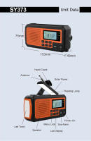 Radio De Emergencia Portátil 2025 Con Carga Solar Y Manivela 4000mAh Radio De Clima AM/FM/NOAA Alerta SOS Alarma Radio De Sobrevivencia - details 20
