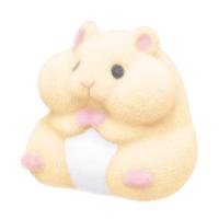 Juguete De Capulín Japonés Gashapon Muñeco De Peluche Flocado De Hamster Grueso Y Suave Regalos Para Niños Alivio Del Estrés Al Comprimir - details 4