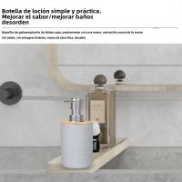6 Piezas Dispensador de Jabón, Botella de Loción, Cubo de Dientes Accesorios de Baño de Almacenamiento - details 4