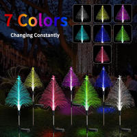 Luz De Árbol De Navidad Solar Impermeable Y Colorida Con Fibra Óptica Luz De Invierno Autónoma Con Enchufe Al Suelo - details 6