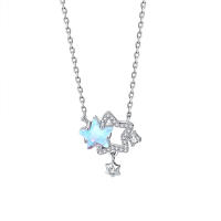 Collar De Estrella Doble Con Diamantes Huecos Para Mujer Diseño De Cadena Para El Collar Bone Regalo De Fiesta De San Valentín Joyería De Moda - details 9