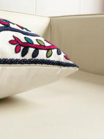 Funda De Cojín Decorativa Étnica Bohemia Bordada Para Sofa Y Sala De Estar 100% Poliéster Cuadrada Estilo De Trenzado - details 3