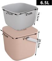 Contenedor De Abono Para Desperdicios De Alimentos De Cocina, 6,5 L, Para Reciclaje De Desechos De Alimentos, Contenedor - details 0