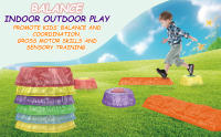 Piedras Luminosas Para Jardín 6/8 Piezas Juguete De Entrenamiento Sensorial Para Niños Tablero De Equilibrio Para Preescolar Camino De Obstáculos Para Interior Y Exterior - details 0