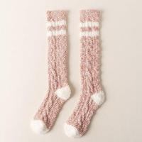 Calcetines De Velours Coral Para Mujer Con Plumas Gruesas Calcetines Térmicos Para Dormir Medio Cilindro Aislantes De Invierno - details 18