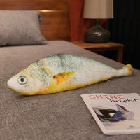 Nueva Simulación Gran Juguetes De Pescado Amarillo Almohada Suave De Peluche Realista Cojín De Descanso Decorativo Regalo - details 5