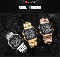 Reloj Deportivo Militar Para Hombre Acero Inoxidable 5BAR Impermeable Pantalla Digital Relogio Masculino Con Alarma Y Calendario - details 5