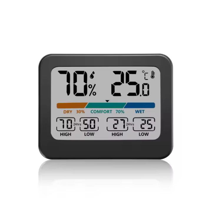 Medidor De Temperatura Y Humedad Multifuncional Para El Hogar Con Pantalla Color Digital Standby Medidor De Clima Y Higrómetro - 1