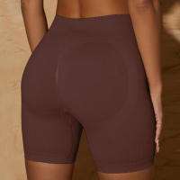 Shorts De Yoga Para Mujer Estilo Fitness Ciclismo Push up Cintura Alta Ribbed Sin Costuras Verano Ejercicio Striped Spandex Nylon - details 17