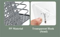 Cesta De Ropa Sucia Plegable Organizador De Lavandería Multifuncional Para Baño Soporte De Pared Material Plástico - details 9