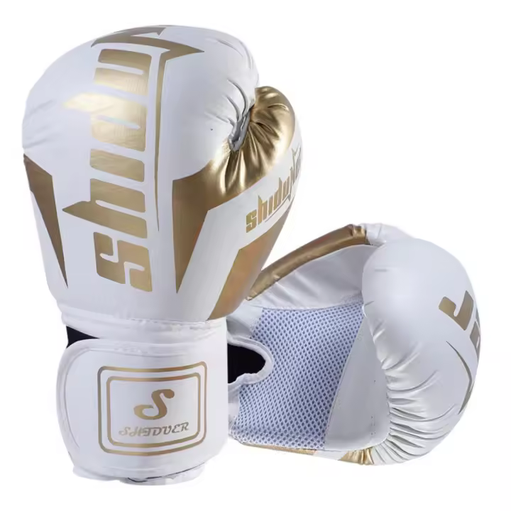 Guantes de Boxeo Profesionales para Adultos y Niños - Certificación CE con Acolchado Anti-Impacto , Entrenamiento MMA/Muay Thai/Sparring , Piel Sintética Hidrófuga y Ventilación 3D - 1