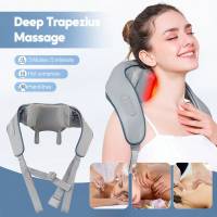 Almohada De Masaje Corporal Eléctrica Profundo Amasado Regalo De Navidad Para Cuello Espalda Hombros Uso Doméstico Y Salud - details 3