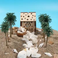 5Pcs Jaulas De Plástico Para Palma De Coco Miniatura Plantas Bonsái Artesanía Micro Paisaje Decoración DIY Modelo De Escenario - details 4