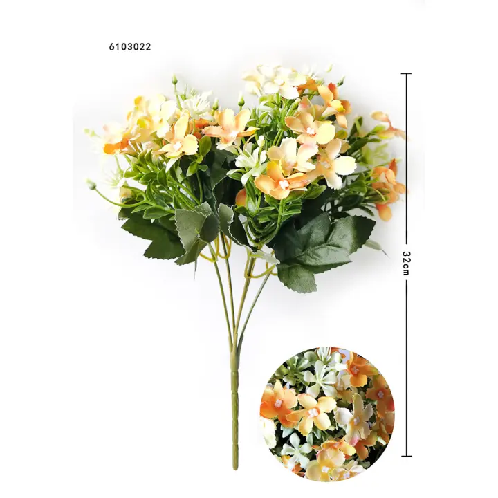 Poenia Arte Floral - Ramo de Flores Artificiales - Decoración Floral Realista - 32cm - 3pcs - 1