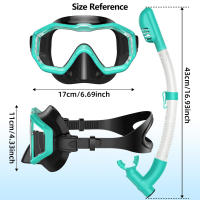 Máscara De Snorkel Para Niños Con 3 Ventanas Visión Amplia HD Ajustable Para Natación Y Escuba Diving Para Jóvenes Y Niños - details 5
