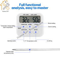 TA278 Termómetro De Cocina Digital Con Alarma Y Timer De Proa Inalámbrico En Acero Inoxidable Para Cocción En Casa Barbacoa - details 5